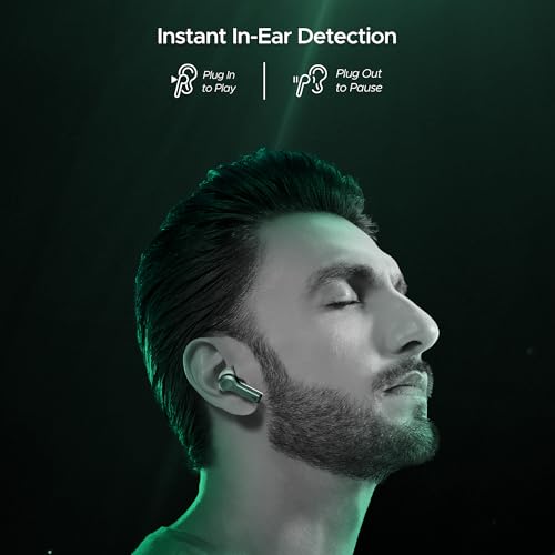 (Open Box) boAt Nirvana Space w/ 360º Spatial Audio, ANC Up to 32dB, 100hrs Playback, 4 Mics with AI-ENx™, Hearables App, Adaptive EQ, in-Ear Detection, DLC Drivers Truly Wireless in Ear Earbuds