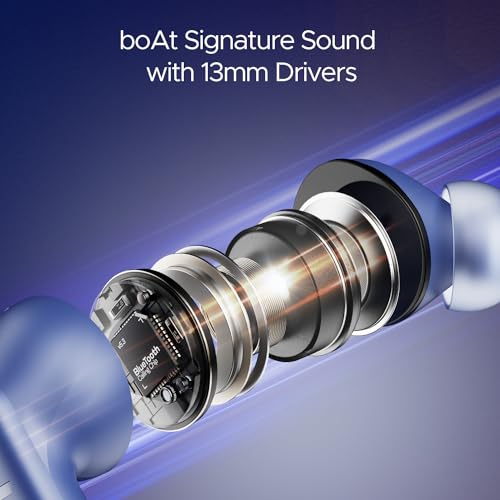 (Open Box)boAt Airdopes 170 TWS in Ear Earbuds with 50H Playtime, Quad Mics Enx Tech, Low Latency Mode, 13Mm Drivers, ASAP Charge, Ipx4, Iwp, Touch Controls & Bt V5.3