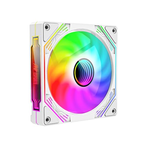 (Open Box) Ant Esports Carbonflow 120mm Case Fan - Black, High Static Pressure, PWM Control, 1300 RPM, 40.0 CFM Airflow