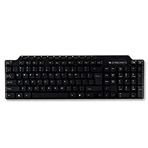 (Open Box) Zebronics ZEB-KM2100 Multimedia USB Keyboard Comes with 114 Keys Including 12 Dedicated Multimedia Keys & with Rupee Key (Black)