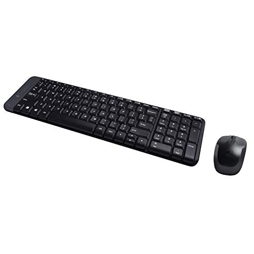(Open Box) Logitech MK215 Wireless Keyboard and Mouse Combo, 2.4 GHz Wireless, 3 Years Warranty, Compact Design, 2-Year Battery Life(Keyboard),5 Month Battery Life(Mouse) PC/Laptop- Black