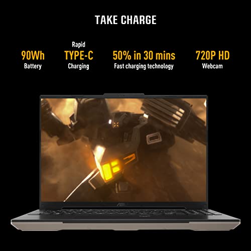 (Brand Refurbished)ASUS TUF Gaming A16 Advantage Edition (2023), AMD Ryzen 9 7940HS, 16" FHD+ 165Hz, 8GB Radeon RX 7600S, Gaming Laptop (16GB/1TB SSD/Win 11/Office 2021/Sandstorm/2.20 Kg) FA617XS-N3026WS
