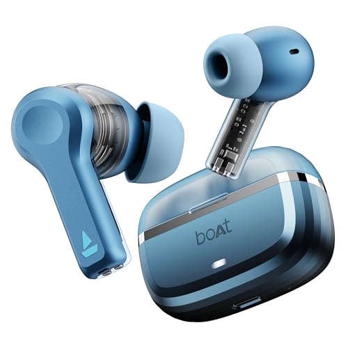 (Open Box) boAt Nirvana Space w/ 360º Spatial Audio, ANC Up to 32dB, 100hrs Playback, 4 Mics with AI-ENx™, Hearables App, Adaptive EQ, in-Ear Detection, DLC Drivers Truly Wireless in Ear Earbuds
