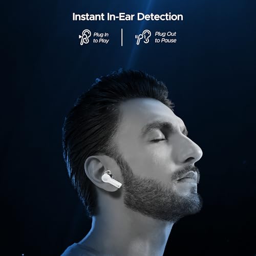 (Open Box) boAt Nirvana Space w/ 360º Spatial Audio, ANC Up to 32dB, 100hrs Playback, 4 Mics with AI-ENx™, Hearables App, Adaptive EQ, in-Ear Detection, DLC Drivers Truly Wireless in Ear Earbuds