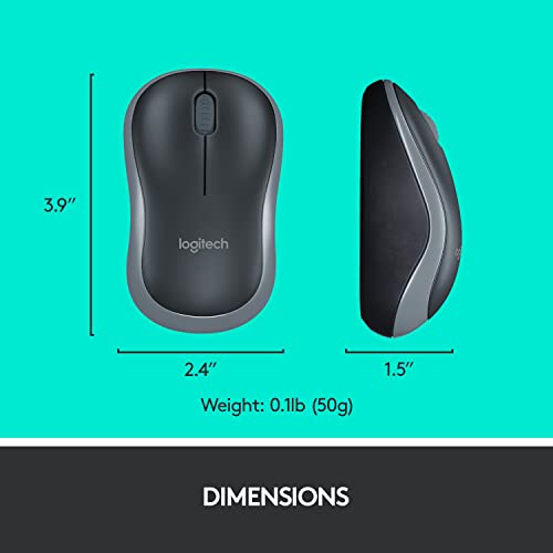 (Open Box)Logitech MK275 USB Wireless Keyboard and Mouse Set for Windows, 2.4 GHz Wireless, Compact Wireless Mouse, 8 Multimedia & Shortcut Keys, 2-Year Battery Life, PC/Laptop - Black