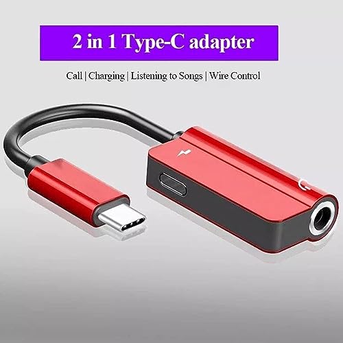 (Open Box) JGD PRODUCTS 2in1 USB C to 3.5mm Audio Adapter and Charger Compatible with OnePlus 10 pro Oneplus 11R 7T 8T 9 Pro and All oneplus Devices|| Not for Samsung and Other Devices (Black)