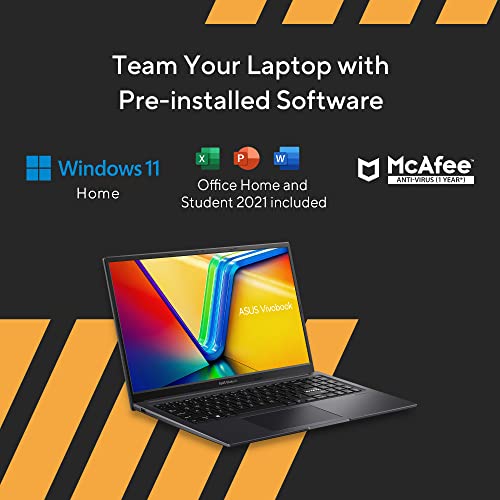 (Brand Refurbished)ASUS Vivobook 15X (2023), Intel Core i3-1315U 13th Gen, 15.6" (39.62 cms) FHD, Thin and Light Laptop (8GB/512GB SSD/Windows 11/Office 2021/Backlit KB/Silver/1.6 kg), K3504VAB-NJ322WS