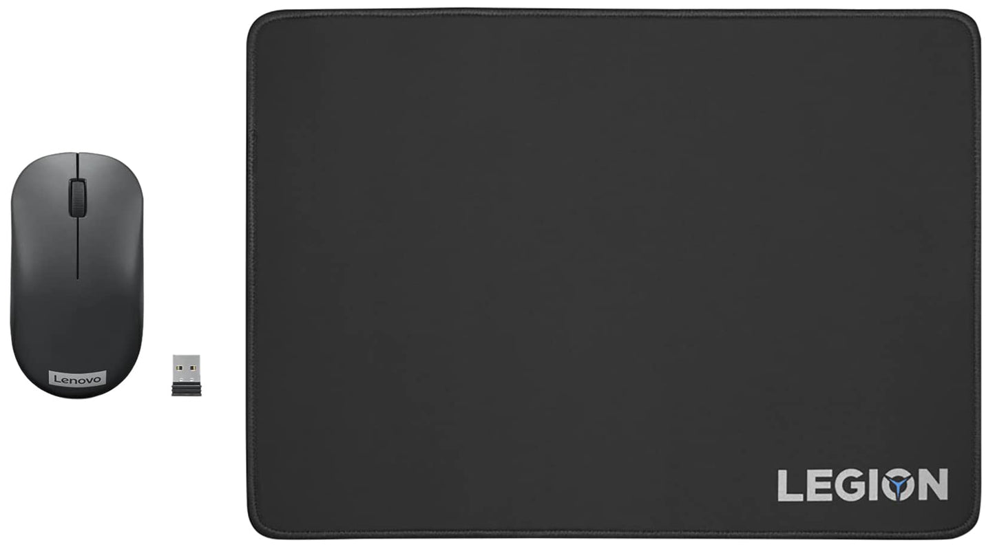 (OPEN BOX)Lenovo Legion Gaming Cloth Mouse Pad | Skid-Proof Rubber Base | Durable Braided Locked Edge Design| Durable high-Density, Water Repellent Microfiber