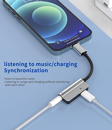 (Open Box) JGD PRODUCTS 2in1 USB C to 3.5mm Audio Adapter and Charger Compatible with OnePlus 10 pro Oneplus 11R 7T 8T 9 Pro and All oneplus Devices|| Not for Samsung and Other Devices (Black)