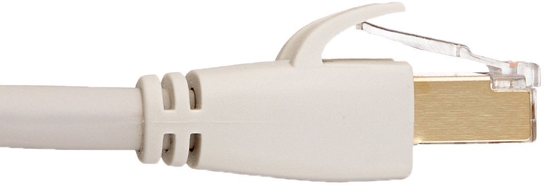 (Open Box) Amazon Basics HL-007289 RJ45 Cat7 Network Ethernet Patch/LAN Cable for Security Camera - 15 Feet (White)
