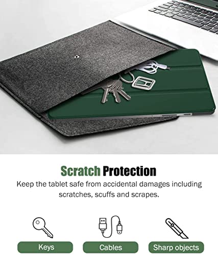 (Open Box)SwooK Case Compatible with Galaxy Tab S6 Lite 10.4 2020, Stand Cover with Translucent Frosted PC Back Shell Fit Samsung Galaxy Tab S6 Lite 10.4 2020 SM-P610/P615 (S6 lite 10.4 Inch, Aqua)