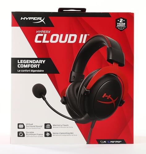(OPEN BOX)HyperX Cloud Core On-Ear Wired Gaming Headset with Mic for PC, DTS Headpone:X (Black)