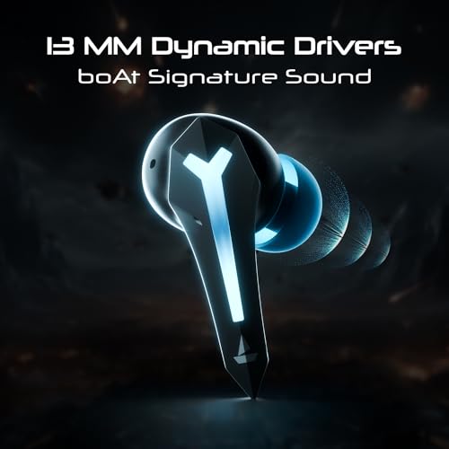 (Open box)boAt Immortal 111 TWS in Ear Earbuds with Up to 40 Hours of Playtime, 40 Ms Super-Low Latency Beast Mode, RGB LEDs, Quad Mics with Enx Tech, ASAP Charge, Iwp Tech, Ipx4, Btv5.3(Black Sabre)