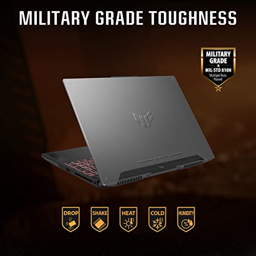 (Brand Refurbished)ASUS TUF Gaming F15 (2023) Gaming Laptop, 90WHr Battery, Intel Core i7-12700H 12th Gen, 15.6" FHD 144Hz, 8GB RTX 4060, (16GB RAM/512GB SSD/Windows 11//1-Zone RGB/Gray/2.20 Kg), FX507ZV-LP094W