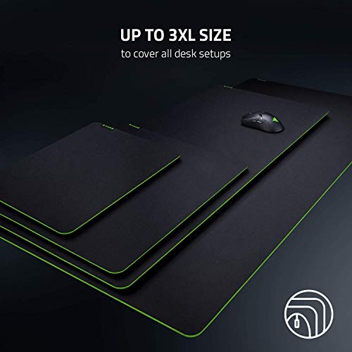 (OPEN BOX)Razer Strider - L Multilayer Synthetic Leather, Foam Padding, Head Cushion, Height Adjustable, Black/Green (RZ02-03810200-R3M1)