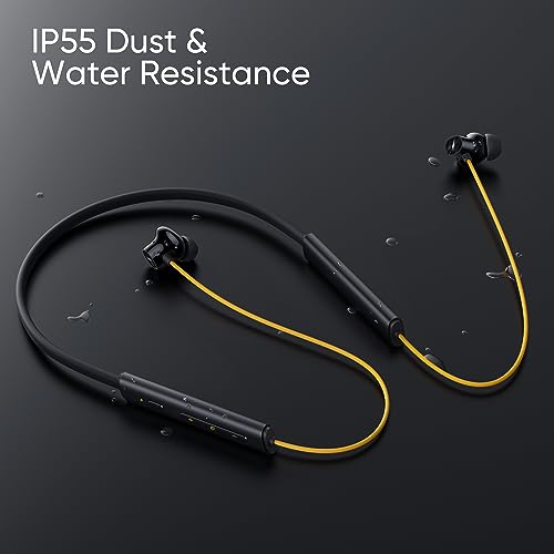 (Open Box) realme Buds Wireless 3 Neo in Ear Bluetooth Neckband with 13.4 Mm Dynamic Bass Boost Driver,Upto 32 Hours Playback,Fast Charge,Ai Enc,45Ms Low Latency,Ip55 Dust&Water Resistannt&Bluetooth V 5.4 Black