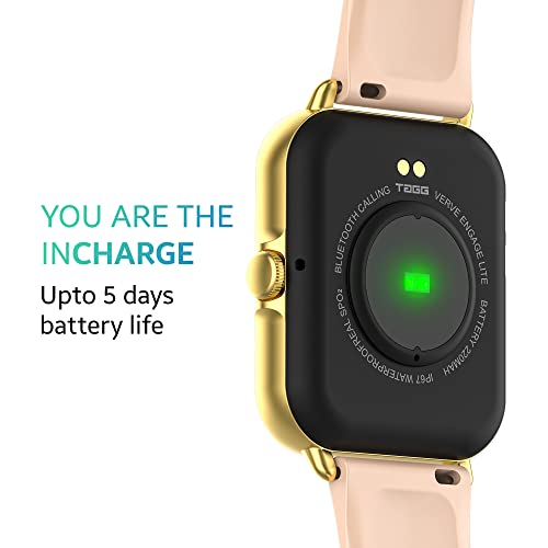 (Open box)TAGG Engage Lite Advanced Calling Smartwatch with Split Screen Function | Single Chip Technology | Fast Charge 10 min = 1 Day Usage | AI Voice Assistant | Built-In Games, Calculator, Stopwatch & Timer