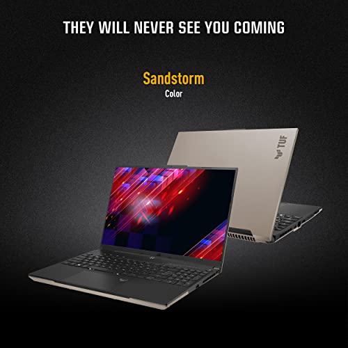 (Brand Refurbished)ASUS TUF Gaming A16 Advantage Edition (2023), AMD Ryzen 9 7940HS, 16" FHD+ 165Hz, 8GB Radeon RX 7600S, Gaming Laptop (16GB/1TB SSD/Win 11/Office 2021/Sandstorm/2.20 Kg) FA617XS-N3026WS