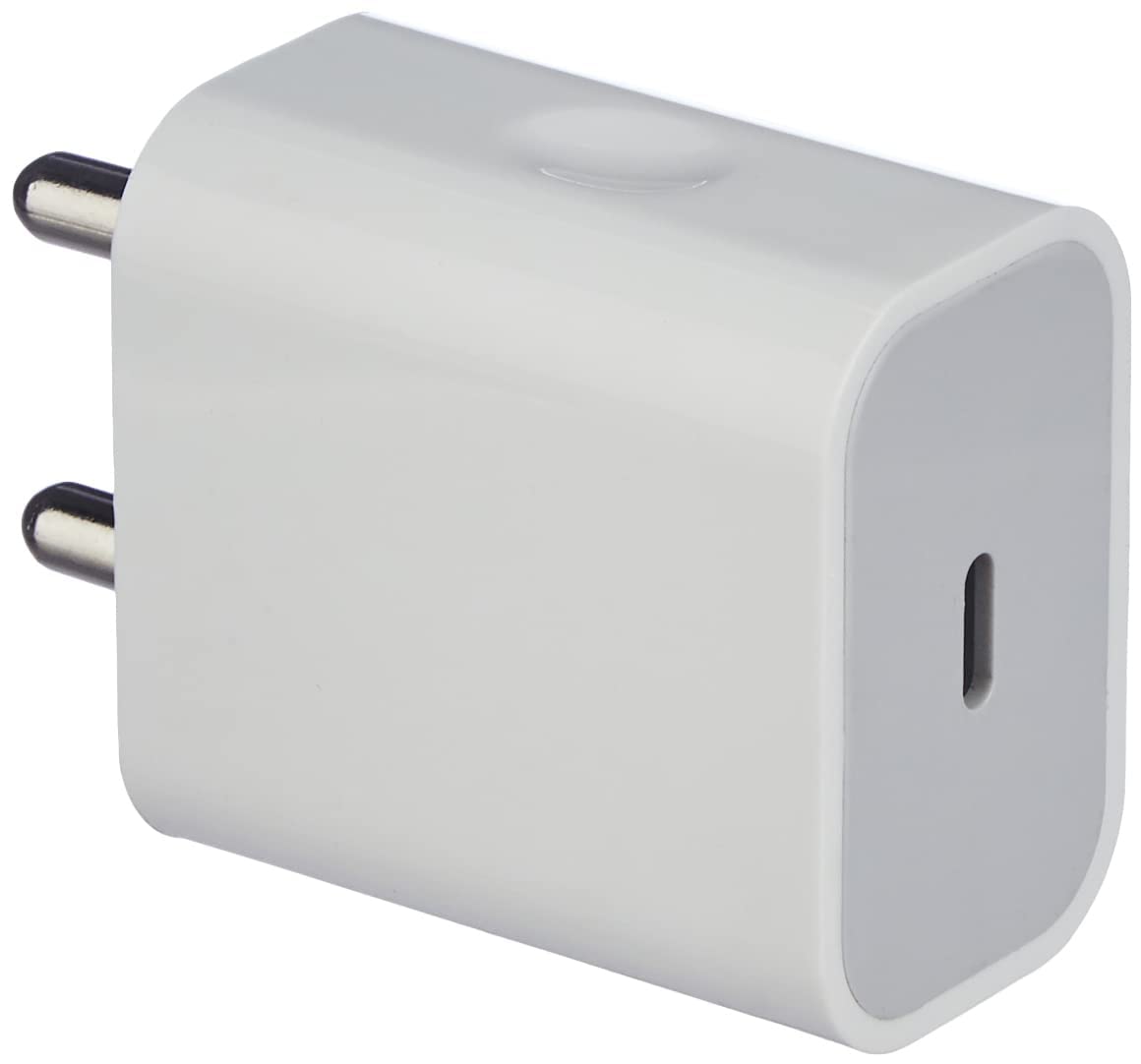 (Open Box) amazon basics 20 Watts Phone Charger For Type C Adapter With Charging Without Cable Easy To Carry(White)