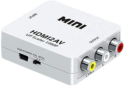 (Open Box)NISHTECH HDMI to VGA, High Speed 1080P HDMI to VGA Adapter (Male to Female) for Computer, Desktop, Laptop, PC, Monitor, Projector, HDTV, Chromebook, Raspberry Pi, Roku, Xbox and More - Black