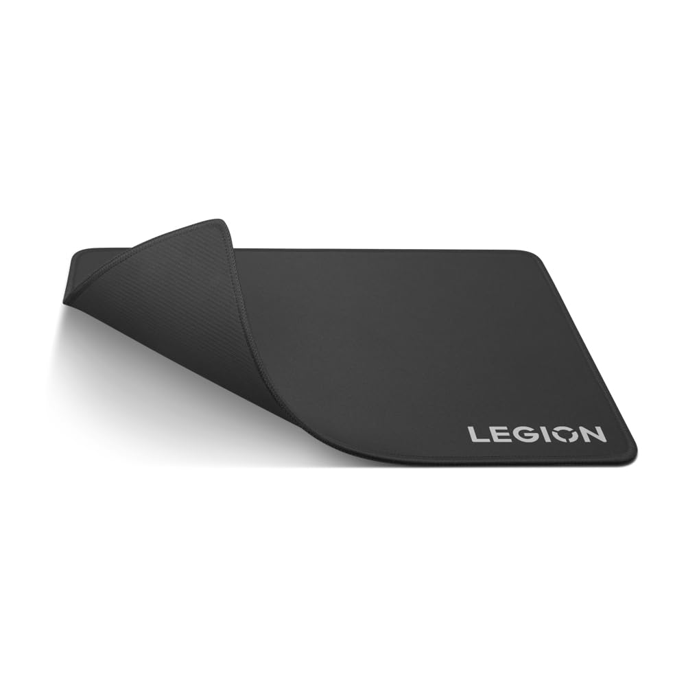 (OPEN BOX)Lenovo Legion Gaming Cloth Mouse Pad | Skid-Proof Rubber Base | Durable Braided Locked Edge Design| Durable high-Density, Water Repellent Microfiber