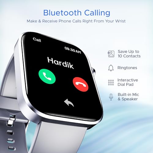 (Without Box) boAt Wave Lite Smart Watch w/ 1.69" (4.2 cm) HD Display, Heart Rate & SpO2 Level Monitor, Multiple Watch Faces, Activity Tracker, Multiple Sports Modes & IP68 (Deep Blue)