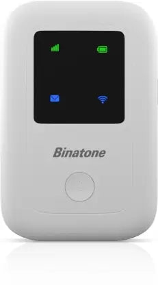 (Open Box) Binatone 4G MIFI Device BMF423 3G/4G LTE Advanced 150 Mbps Mobile Wi-Fi Hotspot Device Data Card (White)