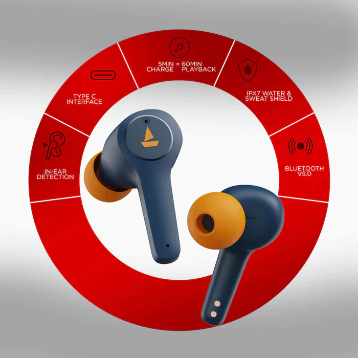 (Without Box) boAt Airdopes 451v2 True Wireless Bluetooth Headset