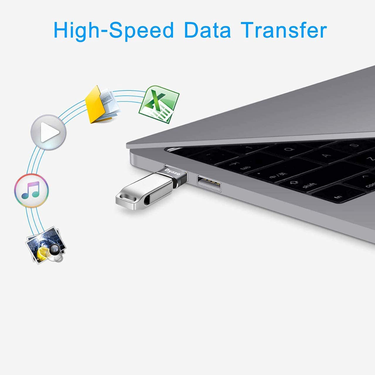 (Open Box) Dyazo Aluminium Portable High Speed Micro USB to USB A Female OTG Adapter/Converter Compatible with Samsung S6 Edje S7 Edge S4 LG G4, Mouse, Keyboard, Flash Drive All Micro O.T.G Enable Devices