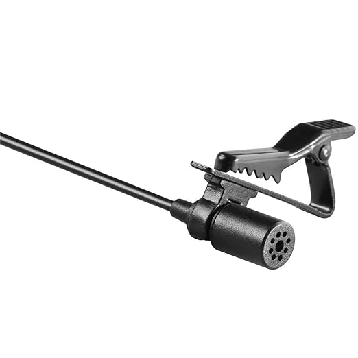 (Open Box) Boya ByM1 Auxiliary Omnidirectional Lavalier Condenser Microphone with 20ft Audio Cable (Black)