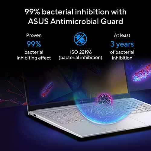 (Brand Refurbished)ASUS Vivobook 15X (2023), Intel Core i3-1315U 13th Gen, 15.6" (39.62 cms) FHD, Thin and Light Laptop (8GB/512GB SSD/Windows 11/Office 2021/Backlit KB/Silver/1.6 kg), K3504VAB-NJ322WS