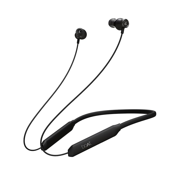 (Without Box) boAt Rockerz 205 Pro in Ear Bluetooth Neckband with Mic, Beast Mode(Low Latency Upto 65ms), ENx Tech for Clear Voice Calls,30 Hours Playtime, ASAP Charge,10mm Drivers,Dual Pairing & IPX5