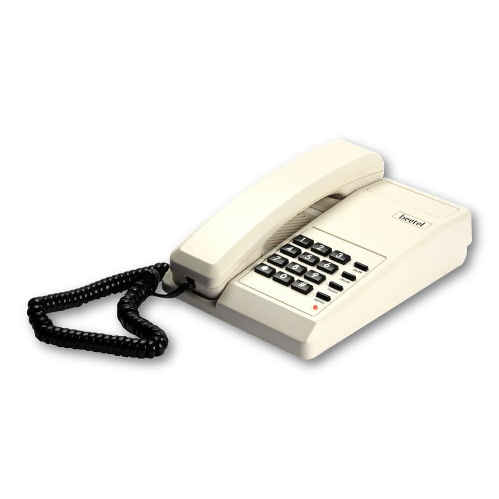(Open Box) Beetel B11 Corded Landline Phone, Ringer Volume Control, LED for Ring Indication, Wall/Desk Mountable, Classic Design, Clear Call Quality, Mute/Pause/Flash/Redial Function (Made in India)(Black)(B11)