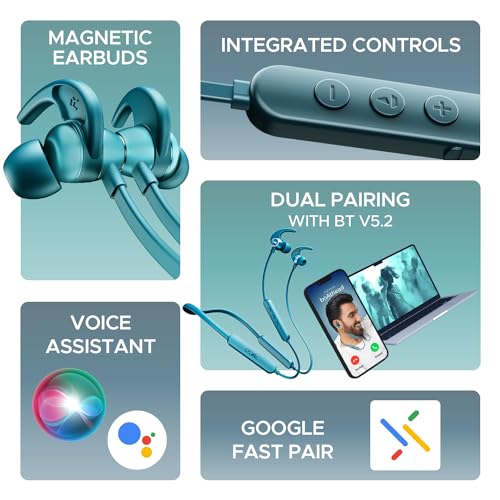 (Open Box)boAt Rockerz 255 Touch Neckband with Full Touch Controls,Spatial Audio,Up to 30H Playtime,ASAP Charge,Beast Mode,Enx Technology(Deep Blue),in-Ear,Bluetooth
