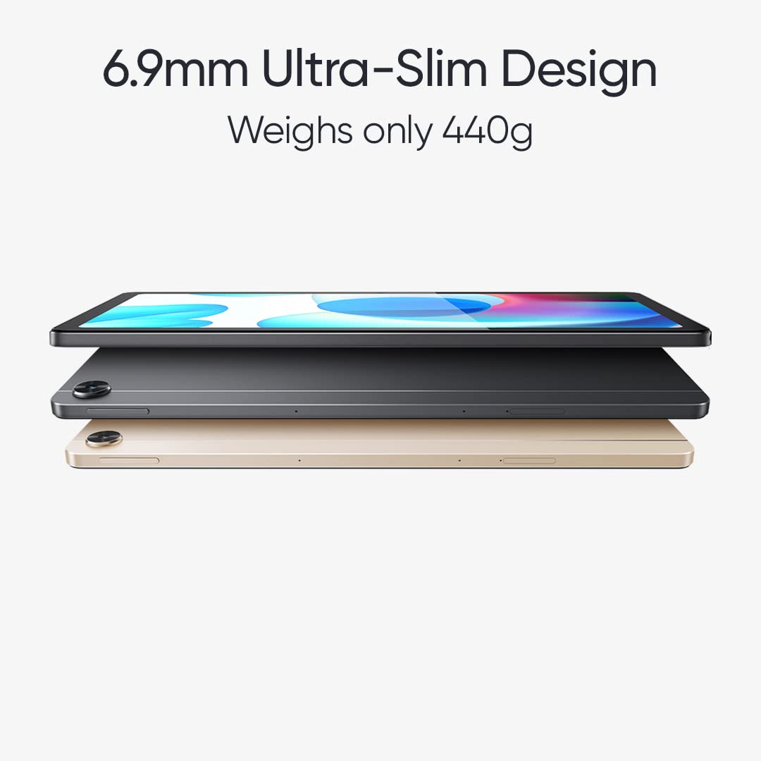 (Open Box) realme Pad WiFi+4G Tablet | 3GB RAM 32GB ROM (Expandable) | 26.4cm (10.4 inch) WUXGA+ Display | 7100 mAh Battery | Dolby Atmos Quad Speaker | Golden Colour