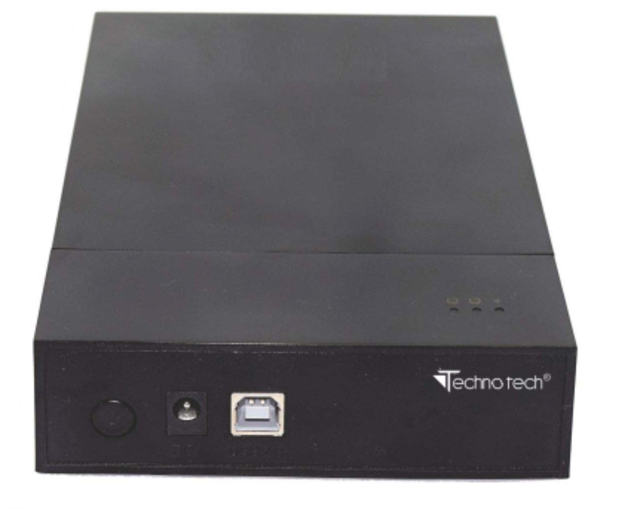 (Open Box) Technotech 2 in 1 USB 2.0 SATA Dual Hard Drive Enclosure HDD CASING (TTC10)