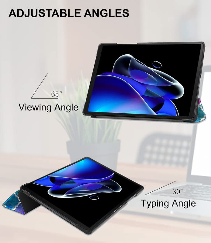 (OPEN BOX)Robustrion Trifold Flip Stand Case Cover for Realme Pad X 11 inch Tablet Cover - Black
