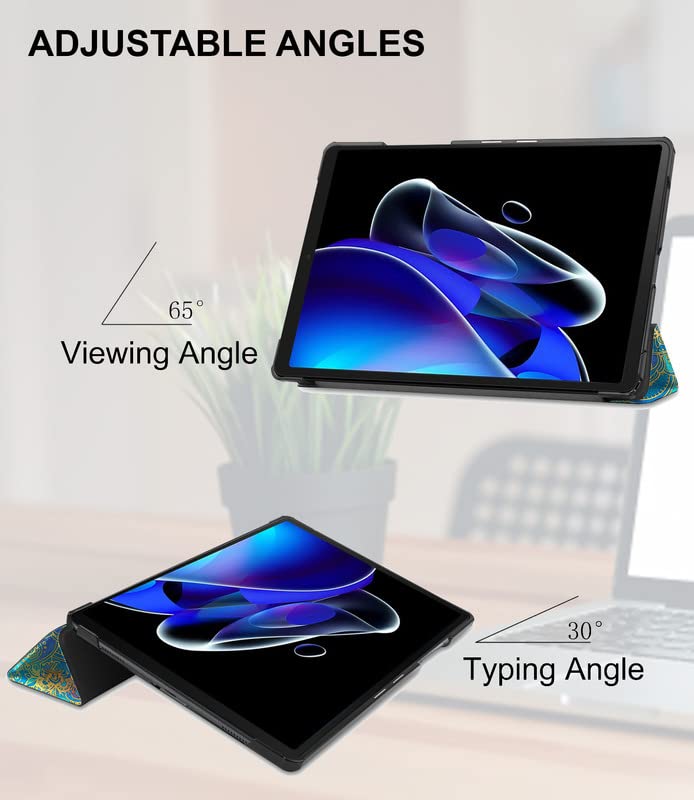 (OPEN BOX)Robustrion Trifold Flip Stand Case Cover for Realme Pad X 11 inch Tablet Cover - Black