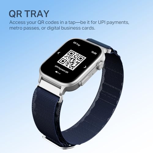 (Open Box) boAt Storm Infinity Plus w/15 Days Extensive Battery fueled by Huge 550mAh Battery, Fast Charge, 1.83”(4.65cm)HD Display, Functional Crown, BT Calling, Smart watch for Men & Women (Active Black)