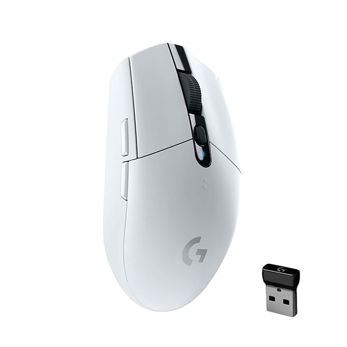 (Open Box) Logitech G304 Lightspeed Wireless Gaming Mouse, Hero Sensor, 12,000 DPI, Lightweight, 6 Programmable Buttons, 250h Battery Life, On-Board Memory, Compatible with PC/Mac