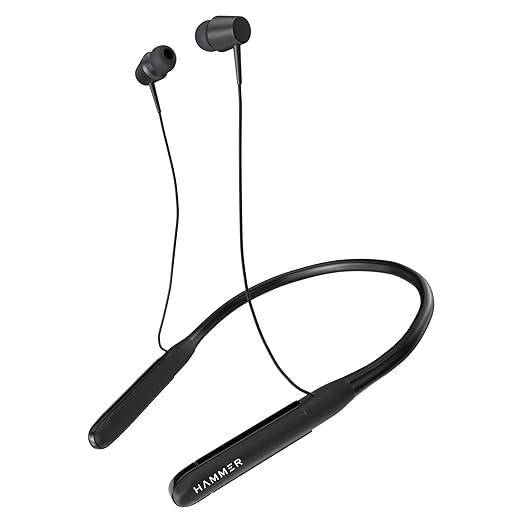 (Open Box) HAMMER Sting 2.0 Wireless Bluetooth in Ear Neckband with Mic (Black)