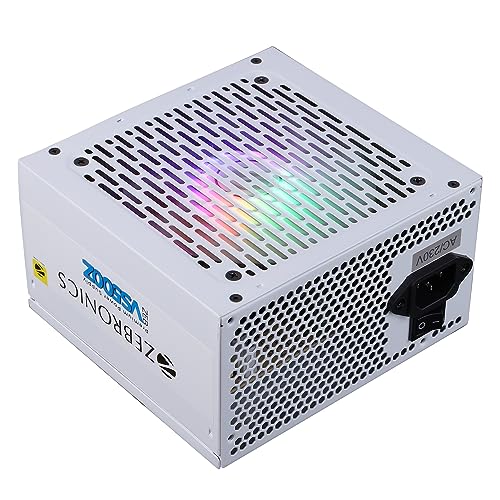 (Open Box)Zebronics 450W Black Gold Power Supply with 3X SATA connectors, 2X Molex, 80mm Built-in Fan, Extra Long Cables, 1.2 Meter Power Cable and Suitable for Regular use Computers
