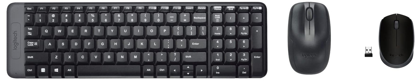 (Open Box) Logitech MK215 Wireless Keyboard and Mouse Combo, 2.4 GHz Wireless, 3 Years Warranty, Compact Design, 2-Year Battery Life(Keyboard),5 Month Battery Life(Mouse) PC/Laptop- Black