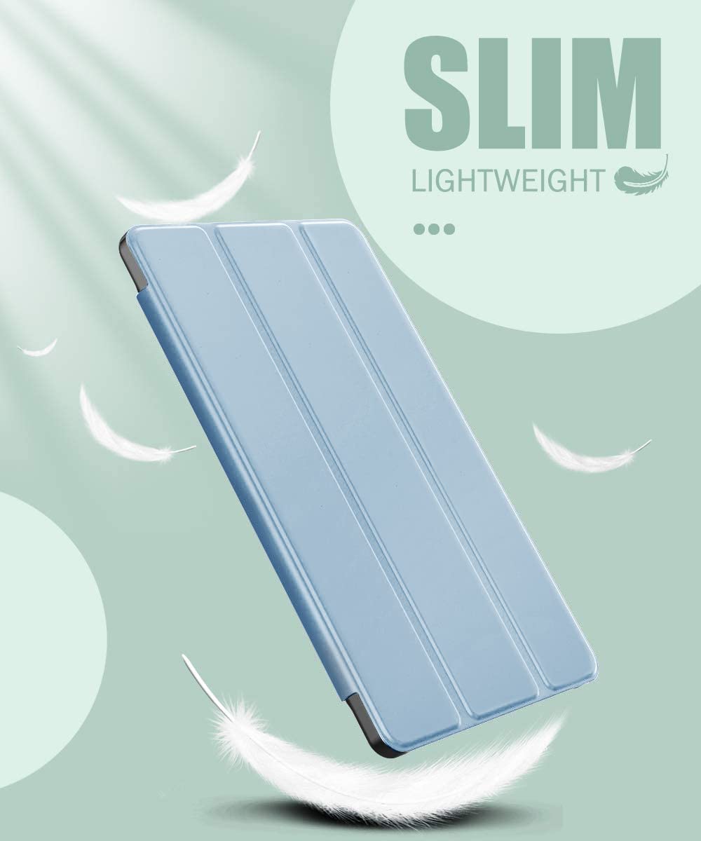 (Open Box)SwooK Case Compatible with Galaxy Tab S6 Lite 10.4 2020, Stand Cover with Translucent Frosted PC Back Shell Fit Samsung Galaxy Tab S6 Lite 10.4 2020 SM-P610/P615 (S6 lite 10.4 Inch, Aqua)