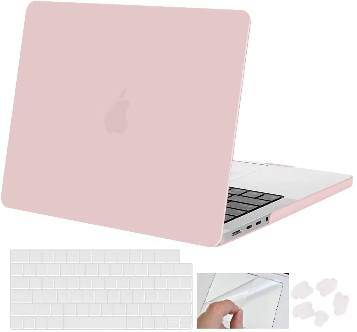 (OPEN BOX)MOCA Case for MacBook Air 13.6 inch Case 2022 2023 2024 Release M3 A3113 M2 A2681 with Touch ID,Hard Shell Case Cover (Frost Clear)