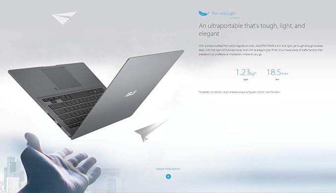 (Brand Refurbished) ASUS ASUSPRO P5440FA-BM0544T Intel Core i5 8th Gen 14-inch FHD Thin and Light Laptop (8GB RAM/512GB NVMe SSD/Windows 10/Integrated Graphics/1.26 kg)