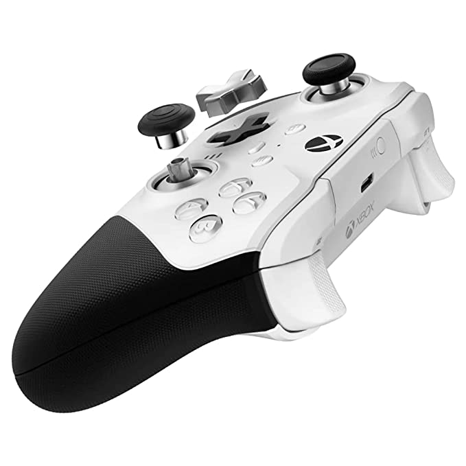 (Open Box) MICROSOFT Xbox Elite Wireless Controller Series 2 Gamepad  (White, Black, For Windows 10, Xbox One, Xbox Series S, Xbox Series X)