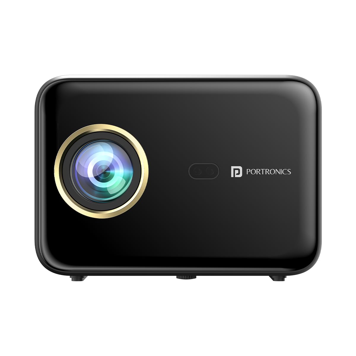 (Open Box) Portronics Beem 440 Smart LED Projector with 720p HD Resolution, Rotatable Design, Built-in Streaming Apps (Netflix, Prime Video, Hotstar), 2000 Lumens, Screen Mirroring, 3 Watts Speaker (White)