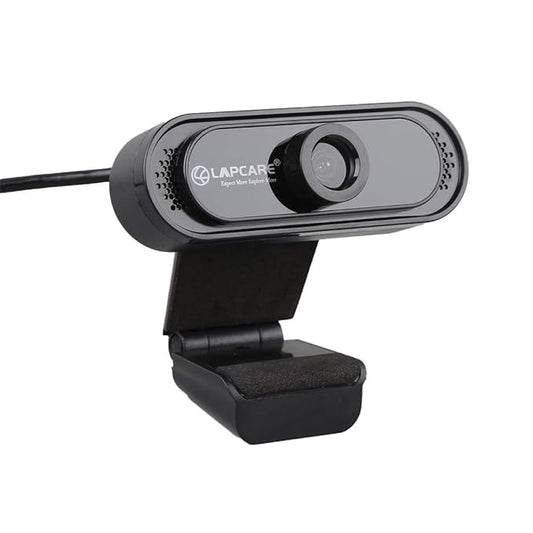 (Open Box) Lapcare Lapcam HD 720M P, Noise Isolated Microphone with Computer HD stremaing Web cam for Desktop & Laptop with mic with Wide Angle Lens & Large Sensor for Superior Low Light, Optical (Black)