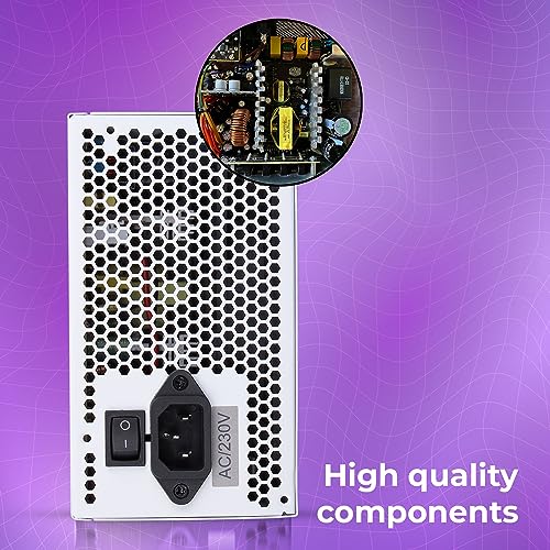 (Open Box)Zebronics 450W Black Gold Power Supply with 3X SATA connectors, 2X Molex, 80mm Built-in Fan, Extra Long Cables, 1.2 Meter Power Cable and Suitable for Regular use Computers